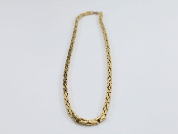 Kongelenke halskjede i 14 karat gull – 56 cm - Image 5