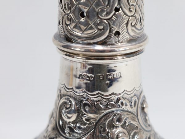 Sterling sølv sukkerdryss – Birmingham (UK), ca. 1919/1944, antikk/vintage, 16,3 cm - Image 6