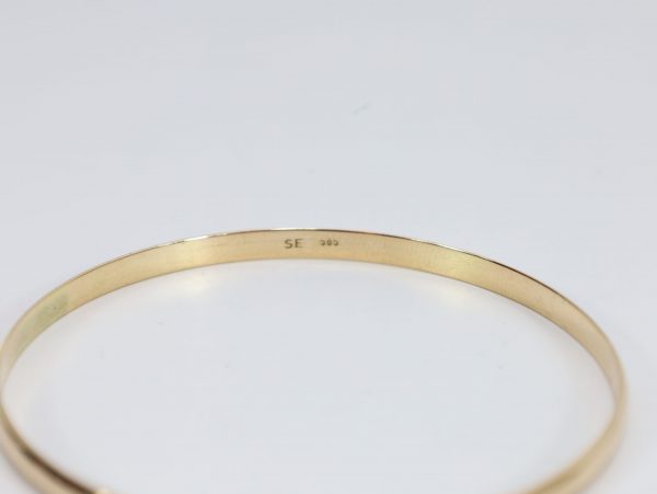 Armring i 14 karat (585) gult gull – innvendig diameter 6,1 cm - Image 6