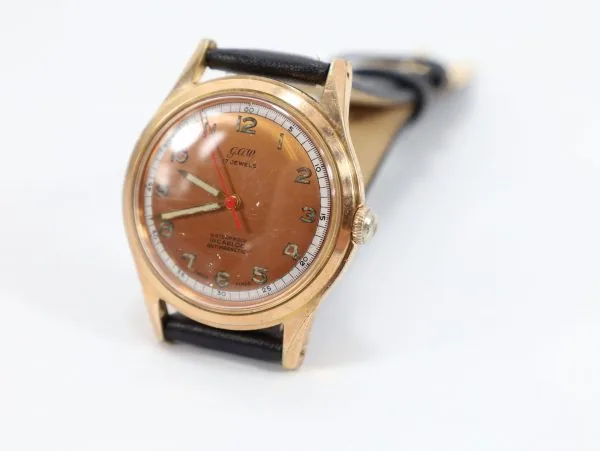 G.O.W. 17 Jewels armbåndsur – vintage sveitsisk herreklokke 35 mm - Image 3