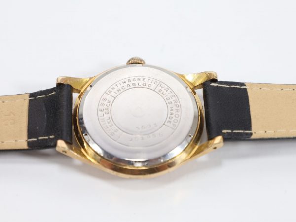 G.O.W. 17 Jewels armbåndsur – vintage sveitsisk herreklokke 35 mm - Image 7