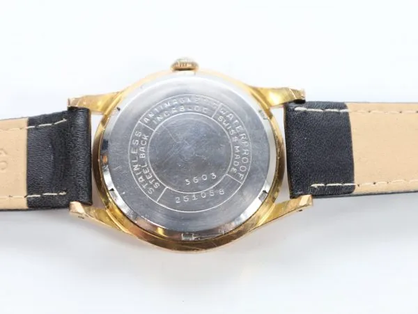 G.O.W. 17 Jewels armbåndsur – vintage sveitsisk herreklokke 35 mm - Image 8