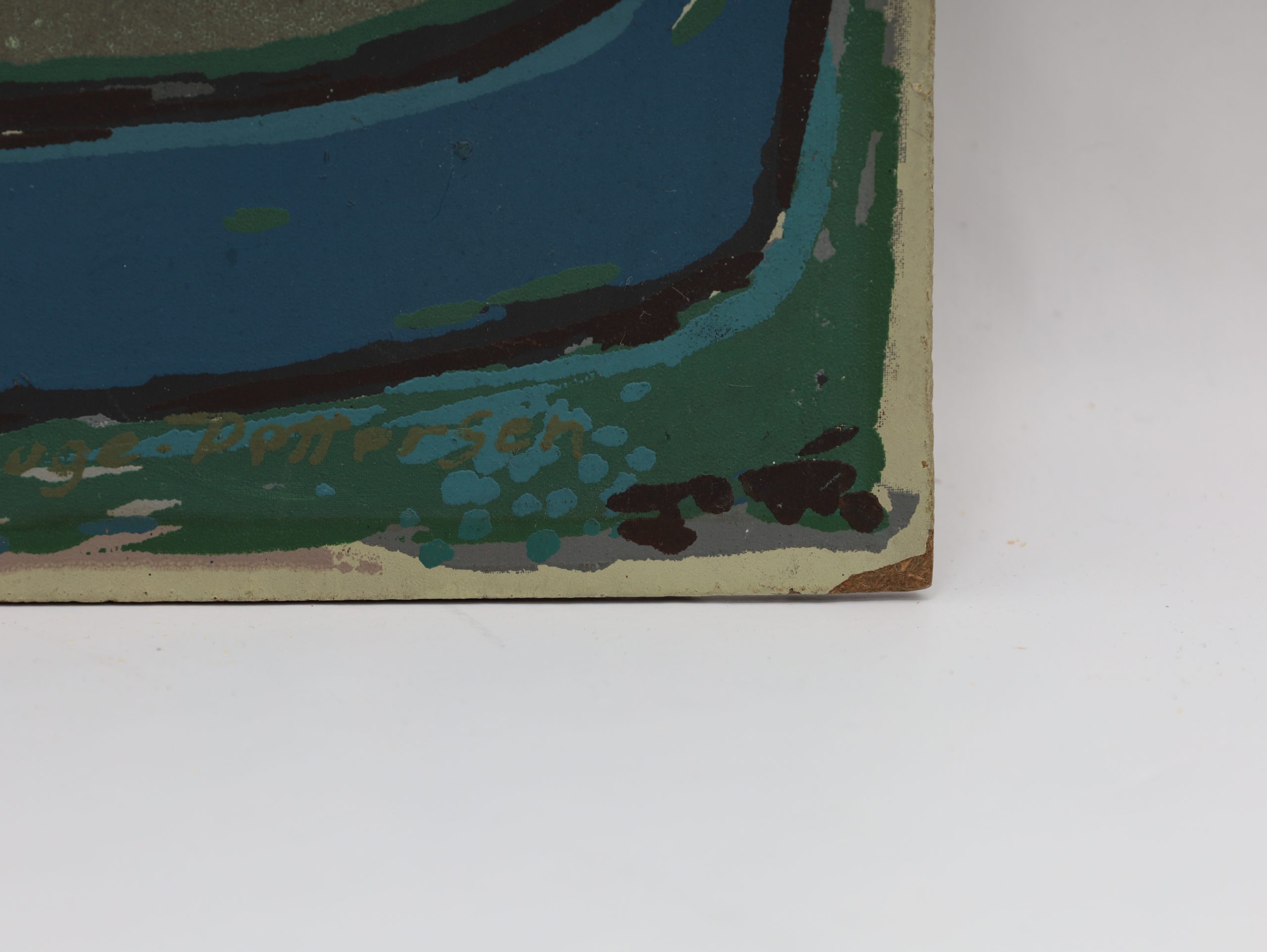 Sverre Lofthus Pettersen – «Stilleben» 1958 – malt på plate – 39,7 × 30 cm - Image 2