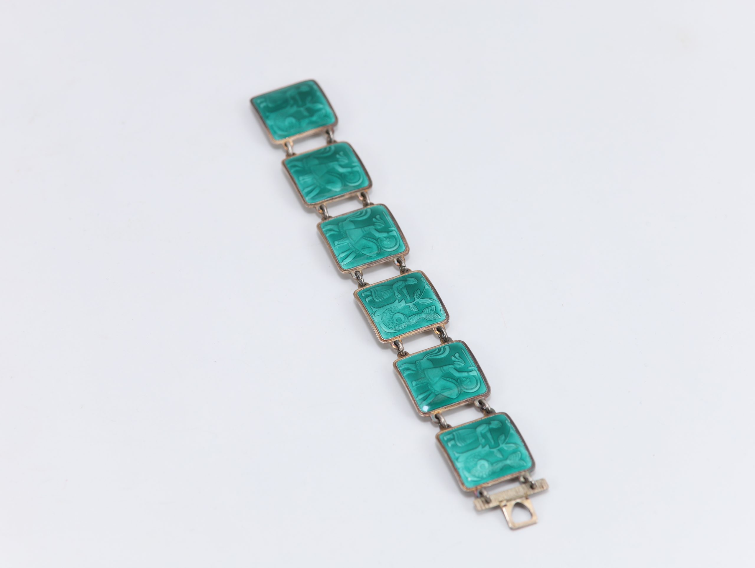 David Andersen – Sølv/Emalje Armbånd 19 cm - Image 9