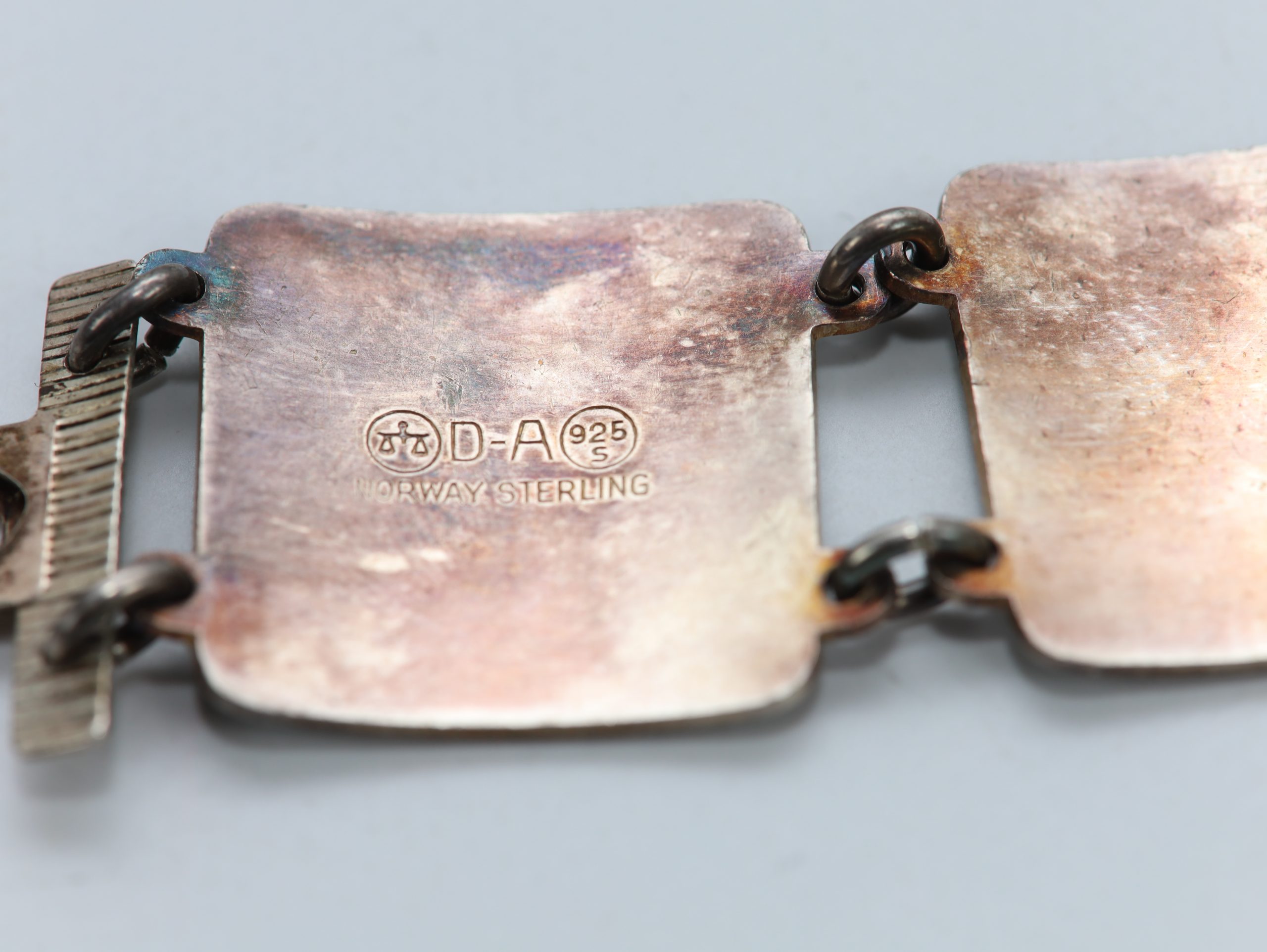 David Andersen – Sølv/Emalje Armbånd 19 cm - Image 7