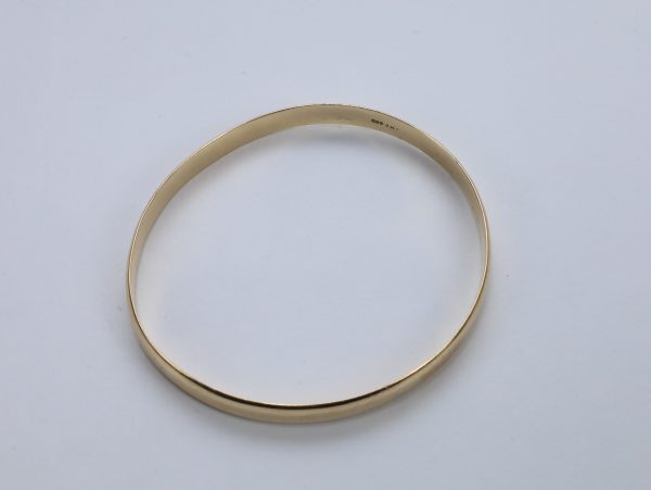 Armring i gult gull 585 / 14 karat – diameter 6,1 x 6,5 cm - Image 4