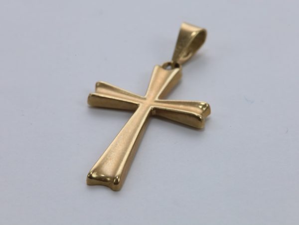 Korsanheng i 585 gull – klassisk design, 19 × 32 mm - Image 2