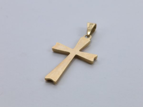 Korsanheng i 585 gull – klassisk design, 19 × 32 mm - Image 4