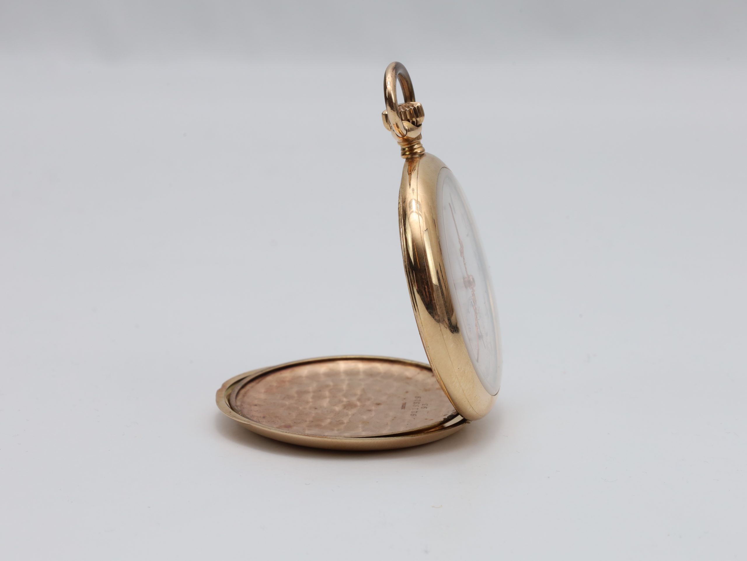 Antikt lommeur i 14 karat gull – elegant mekanisk urverk, diameter 52 mm - Image 2
