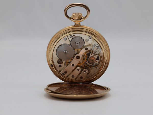 Antikt lommeur i 14 karat gull – elegant mekanisk urverk, diameter 52 mm - Image 3