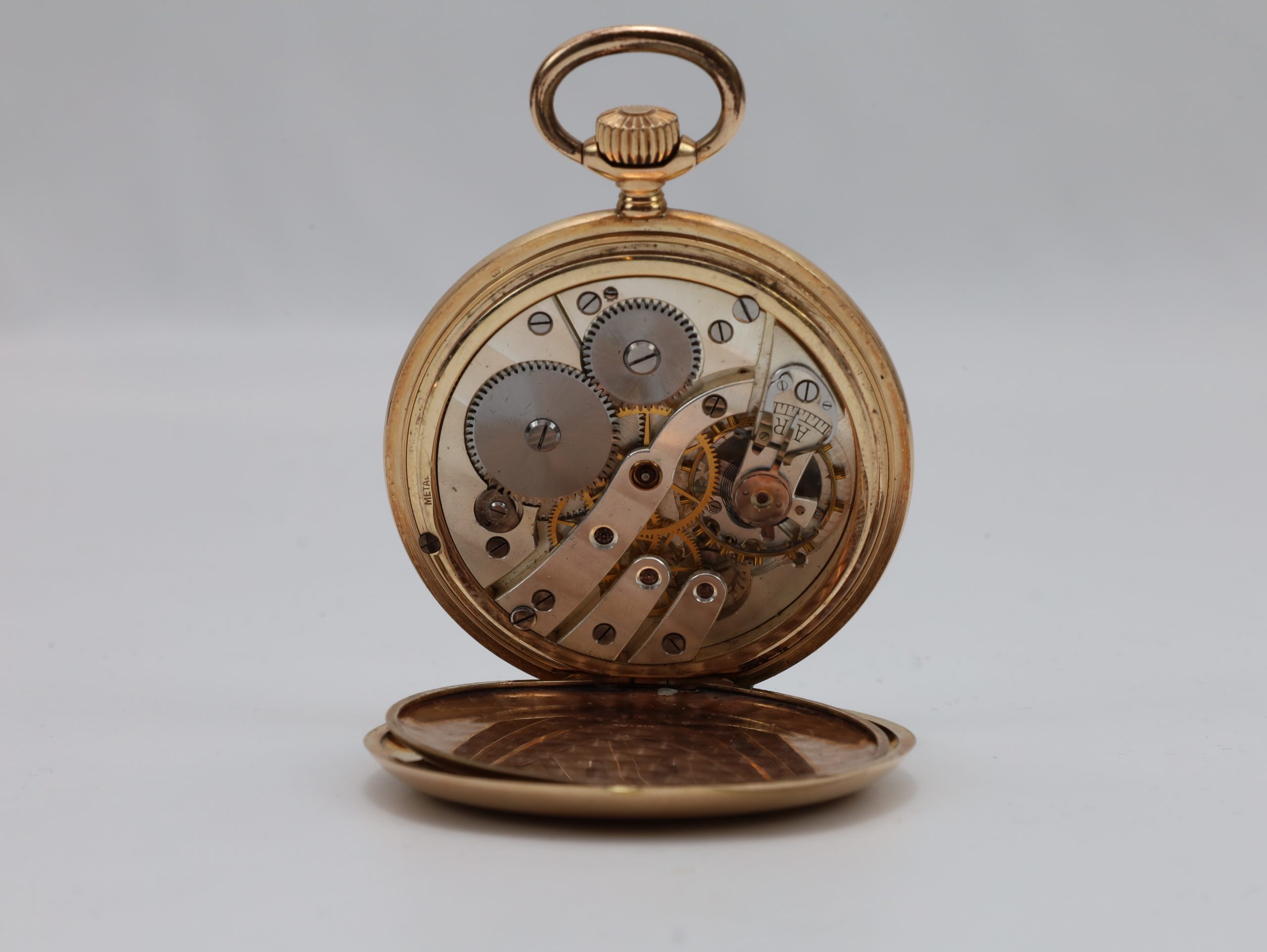Antikt lommeur i 14 karat gull – elegant mekanisk urverk, diameter 52 mm - Image 3