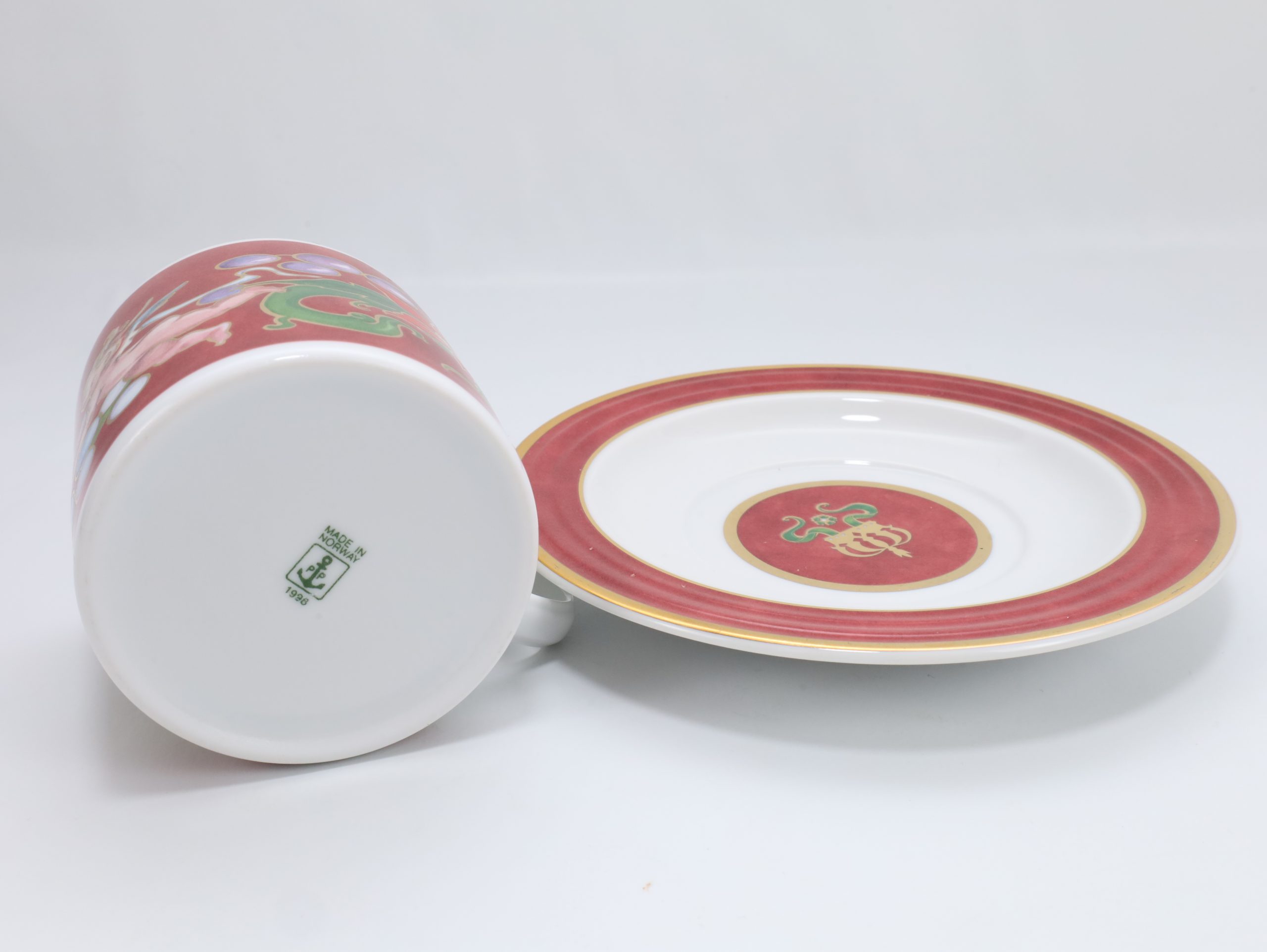 Porsgrund Porselen – Engleserien kopp og skål (Juleservise) - Image 3